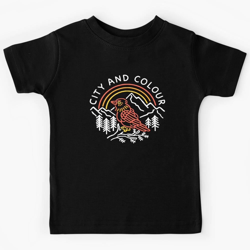 city and colour heritage circle graphic vintage styled graphic for the awesome band Kids T-Shirt 110