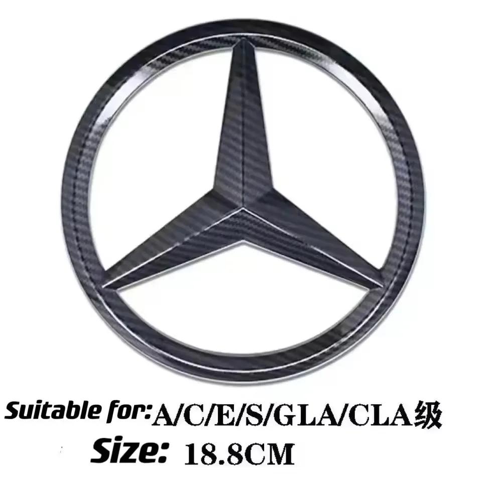 

For AMG for Mercedes Benz 1Pcs Car Front Grille Badge Decal Cover Emblem W204 W205 W210 W211 W212 W213 C E Class GLA GLK ML GLC