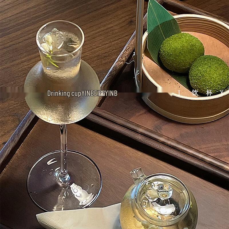 Changbaosen High-Footed Cold Brew Tea Glass Cup