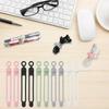 Silicone Cable Ties, Reusable Elastic Cord Organizers, Multifunctional Cable Management Straps for Bundling