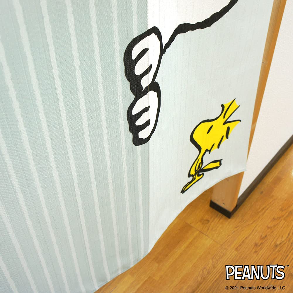 Snoopy Look In PEANUTS SNOOPY Print Width Length 95188 Half-Length Curtain, 85cm, 150cm,