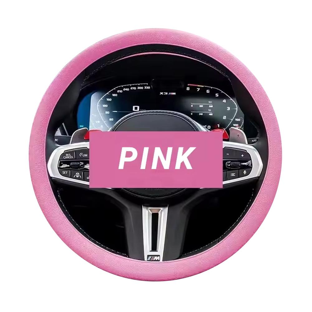 Universal Car Steering Wheel Cover Elastic Glove Silicone Soft Texture Multi-color Anti-slip Car Decoration DIY Accessories