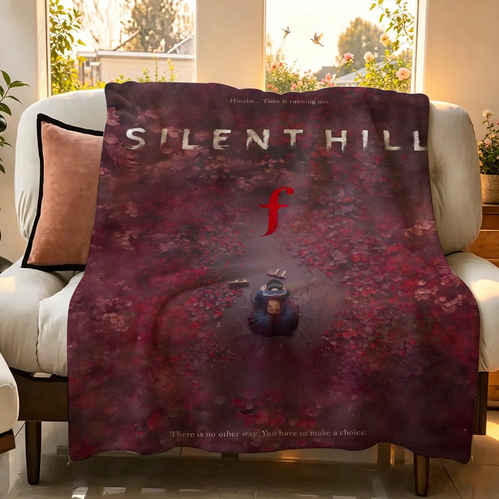Movie S Silent H Hill Throw Flannel Throw Blanket Suitable for Sofa Living Room Bedroom