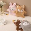 350ML Cute Hot Water Bottle with Cute Plush Cover Lovely Cartoon Hot Water Bag Explosion-proof Portable Hand Warmer Gift