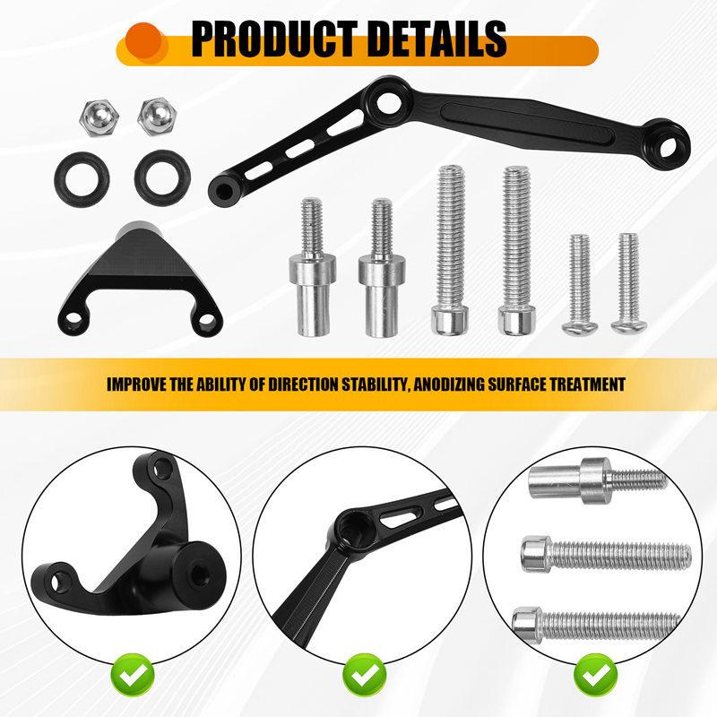 Motorcycle Steering Stabilizer Damper Mounting Bracket Kit for Ducati Monster 937 Monster 950 -2024
