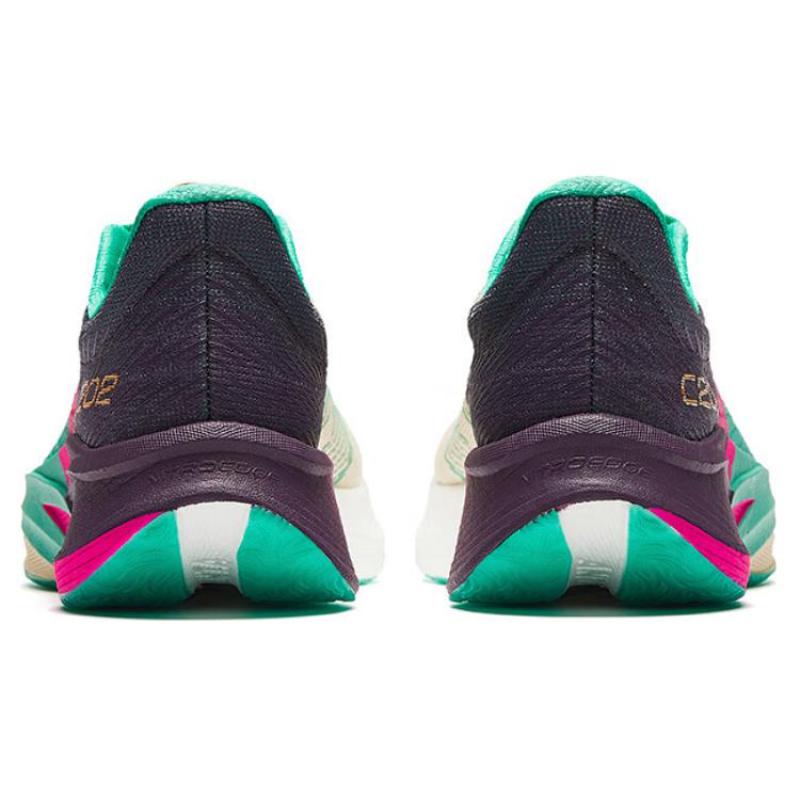 Anta C202 5 Slip Resistant Abrasion Resistant Low top Marathon Running Shoes Men's Beige Green Red Sneakers 112455563-4