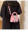 Stylish Butterfly Bow Handbag Autumn Winter Women 2023 New Trend Bucket Bag