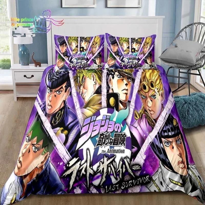 Jojolion Abenteuer Bequeme Bettdecke Bettbezug Kissenbezug Bettwäsche-Set Kinderzimmer Dekoration Heimtextilien