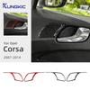 Interieur-Aufkleber im Carbonfaser-Stil für Opel Corsa 2007-2014 LHD RHD Türgriff-Rahmenverkleidung