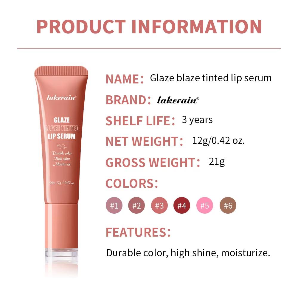 Lip Gloss Glowy Balm Tinted Lip Moisturizer Repairing Nourishing Lip Tinting Glow Liquid Lip Gel Hydrating Lips Care