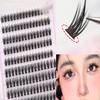 160Pcs 5D Fluffy Thick Eyelash Clusters No Glue Required Curl Wispy Individual Lashes Mix Eyelash Extensions False Eyelashes