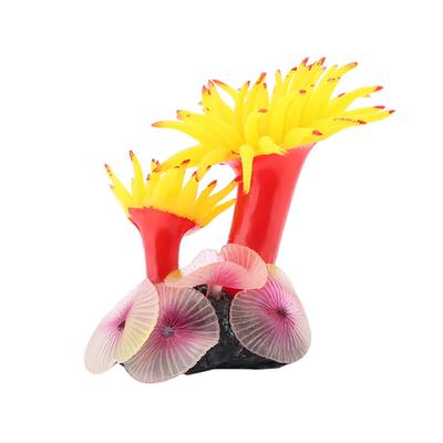 Fish Tank Silicone Coral Concrete Base Simulation Plant Decoration Aquarium Ornaments