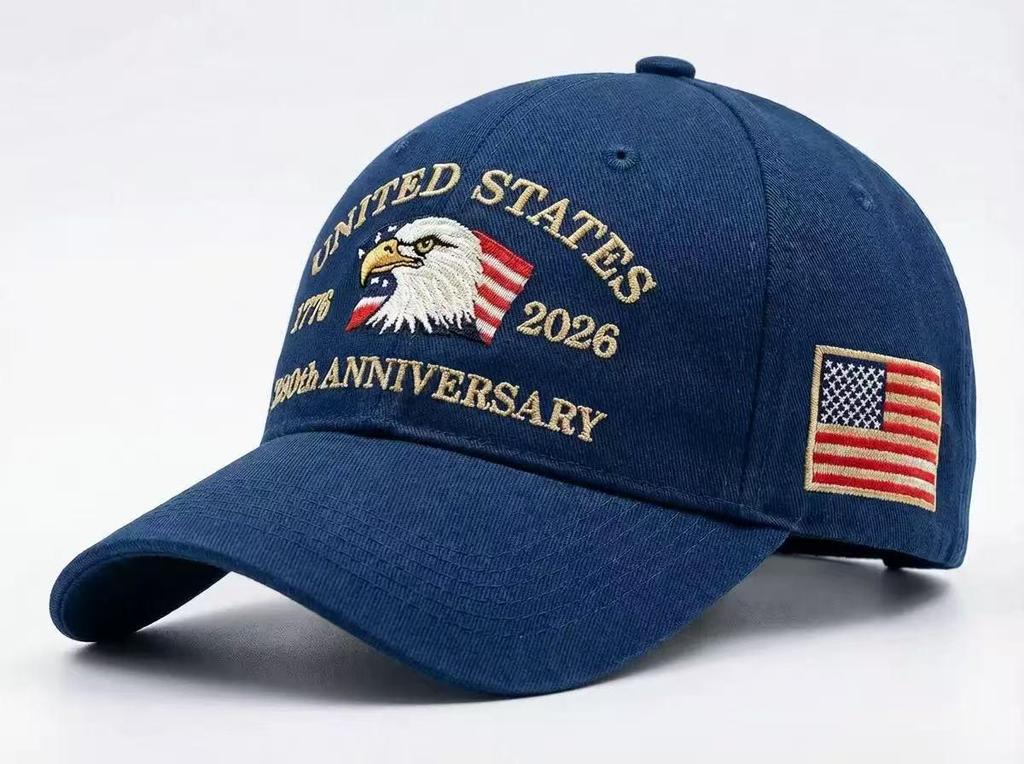 Limited Edition 250th Anniversary USA Eagle & Statue of Liberty Embroidered Baseball Cap, Unisex Adjustable