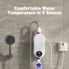 Mini Tankless Water Heater Instant 5500W Electric Water Heater with LED Touch Screen Temperature Control 30 55 degrees