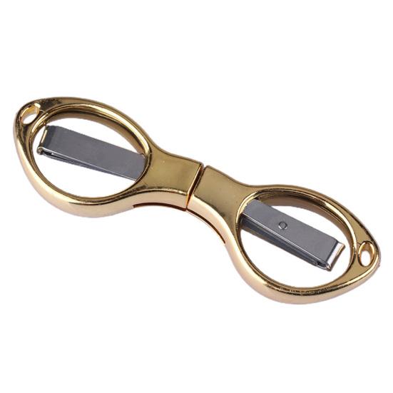 Skládací nůžky Ergonomický design Ostrý nůž Přenosné malé skládací řemeslné nůžky pro venkovní použití