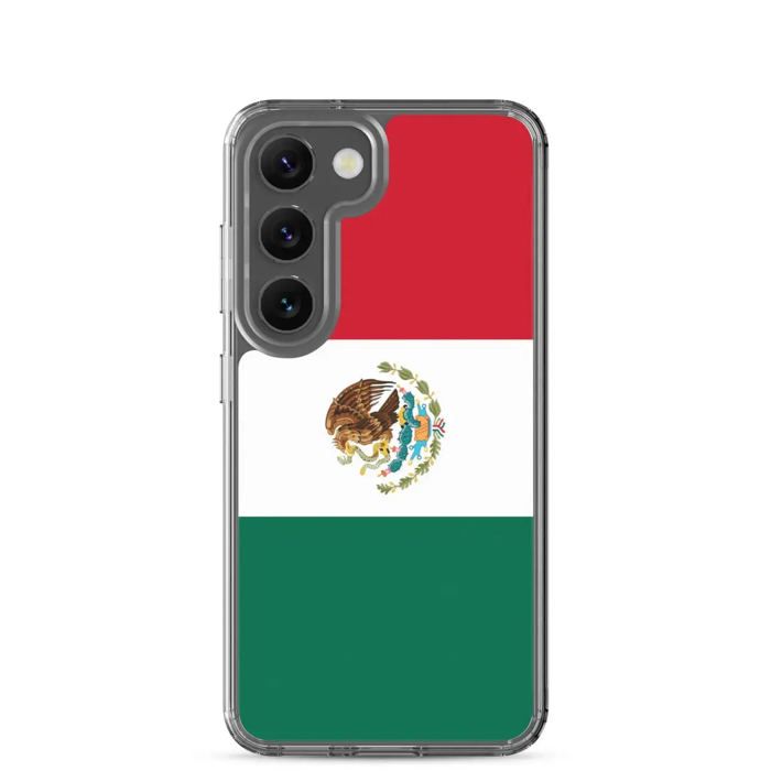 Coque Téléphone - Samsung - Galaxy S10 - Drapeau Mexique - Souple - Multicolore