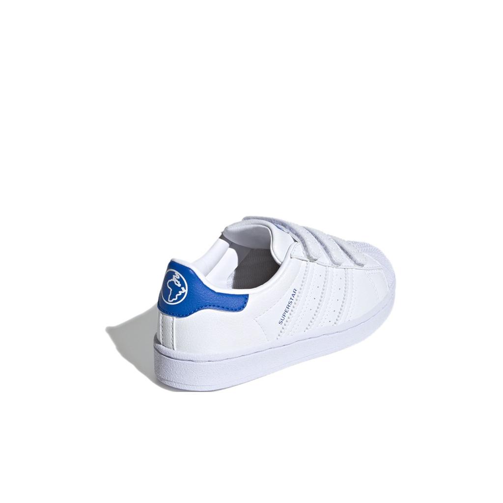 Adidas Originals Cf C Atmungsaktive Low-Top Skate Schuhe Kinder Sneaker Weiß Blau FX7169