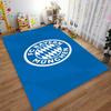 Blauer Teppich mit FC Bayern München Logo für Schlafzimmer oder Wohnzimmer Geeignet für die Verwendung als Antirutsch für Wohnzimmer Schlafzimmer Sofas