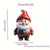 New Christmas Tree Decoration Pendant Multifunction Acrylic Durable Material Christmas Santa Atmosphere Props Winter Decorations