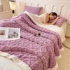Drehdecke für Bett Thermodecke Fleece-Überwurfdecke für Couch Sofa Schlafzimmer Weiche Warme Decke Multifunktionale Decke
