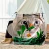 1pc dog pattern blanket, all season lightweight home office outdoor nap multifunctional blanket
