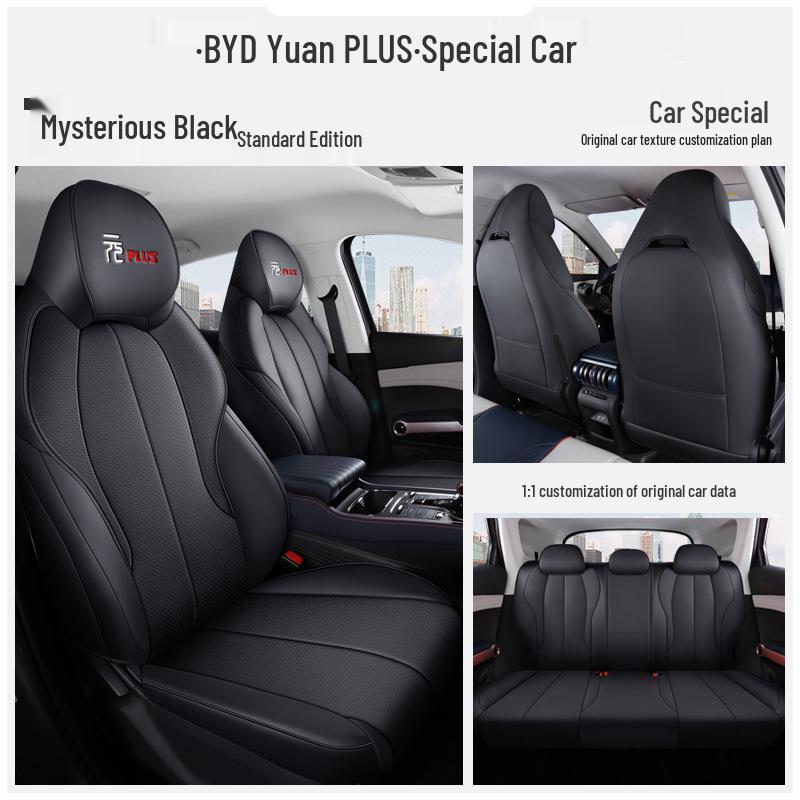 2022 Leather Full Surround Car Seat Covers for BYD Yuan Plus - All-Season