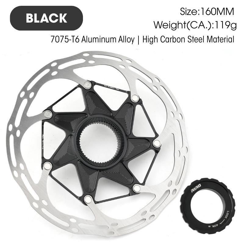 Bike Brake Rotor Discs Centerlock Bicycle Disk Brake 140MM 160MM Mountain Road Cycling Hydraulic Brake Disc Pad MTB Bicycle Part