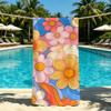 Towel For Outdoor Colorful Camping Beautiful Beach Towel Flowers Super Absorbent Quick-Drying Summer Towel