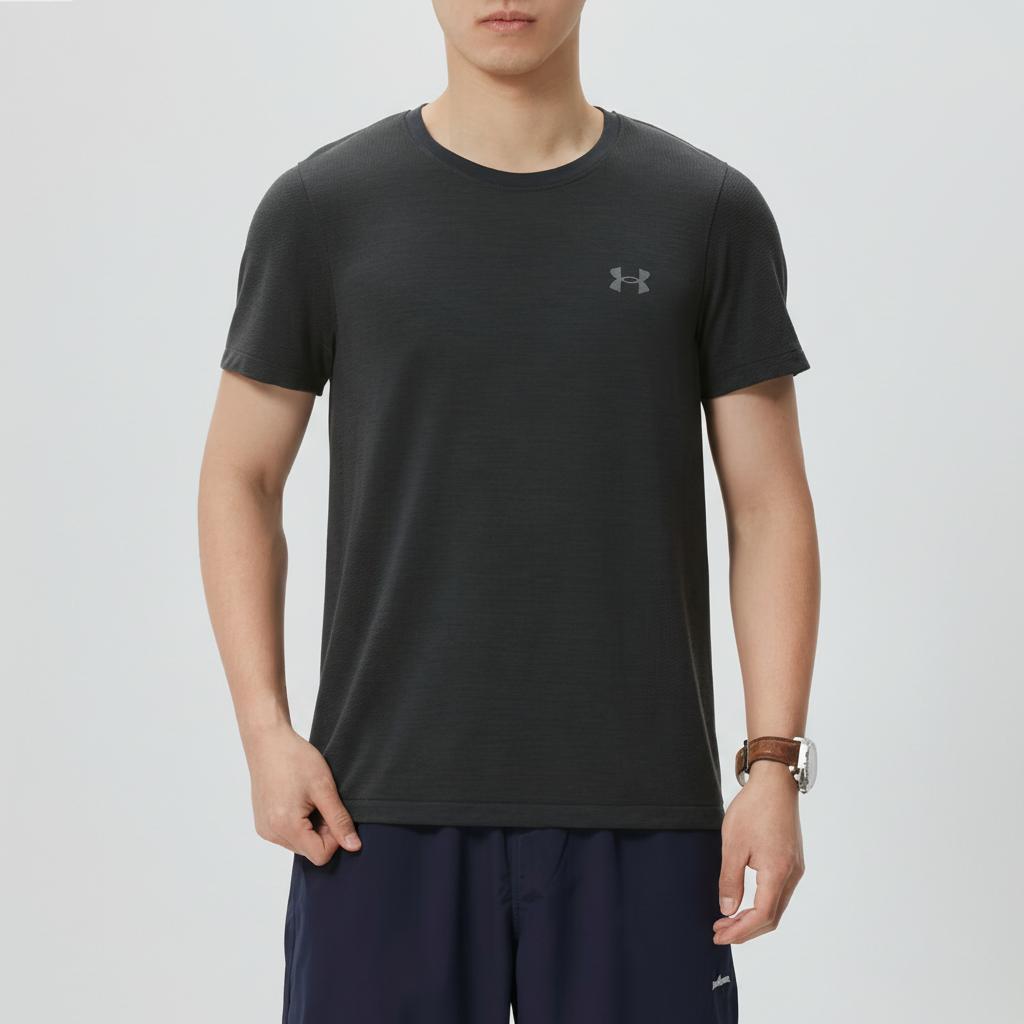 Under Armour Outdoor Breathable Crew Neck Pullover Short Sleeve Running T-Shirt Men tops 6009520-001