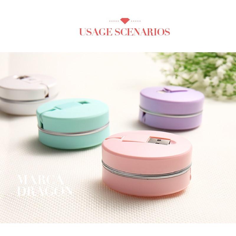 Box Round Retractable Data Cable Multi Functional Charging Cable Iphone For