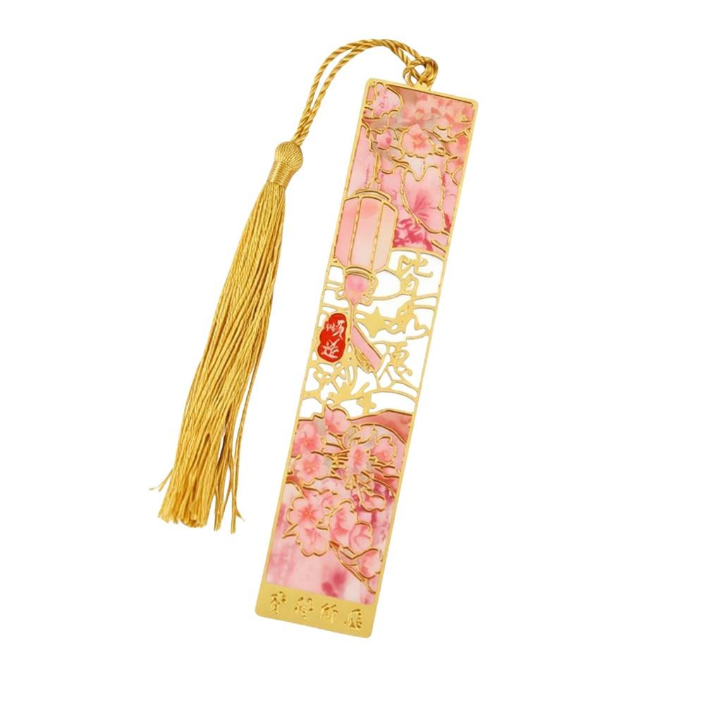 

Pendant Decorative Metal Bookmark Tassel Pendant Oil Painting Bookmarks School Office Supplies 2