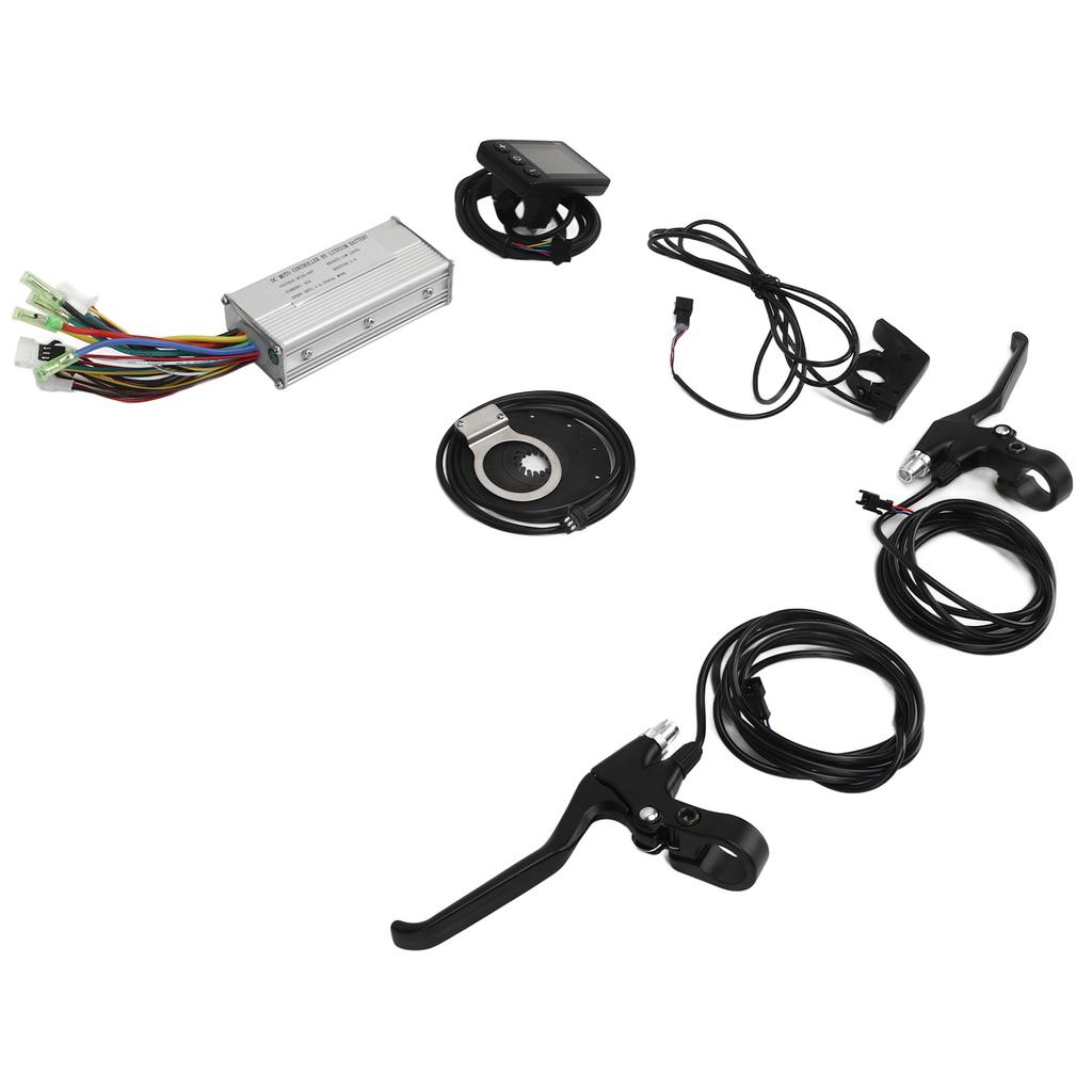 500W 22A DC 36V 48V Electric Bike Controller S866 Display Meter Thumb Throttle Brake Handle Set