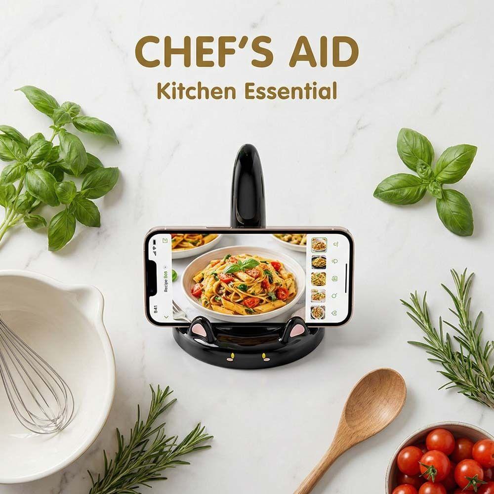 Figure Model Cat Mobile Phone Holder Resin Cat Shape Phone Bracket  Home Ornaments