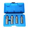 Pack of 4 Sturdy Steel Screw Extractors Kit Universal Removal Tool For Damaged Nut and Bolts