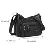 Leather Bag for Women Large Capacity Trendy Shoulder Bag Solid Color Bag