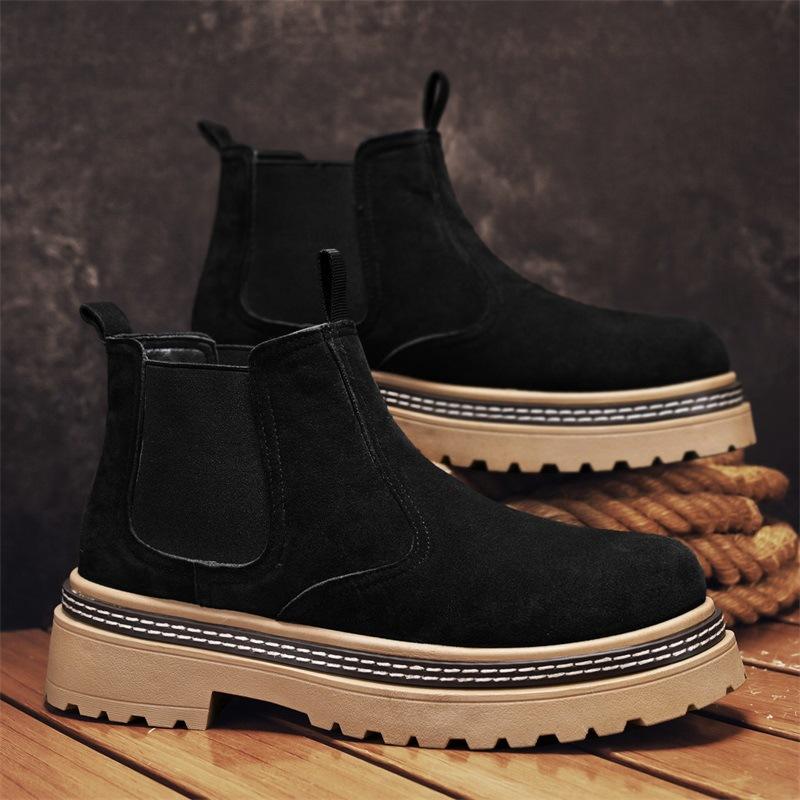 Youth Martin boots 22 new thick-soled heightening leather shoes comfortable foot casual shoes