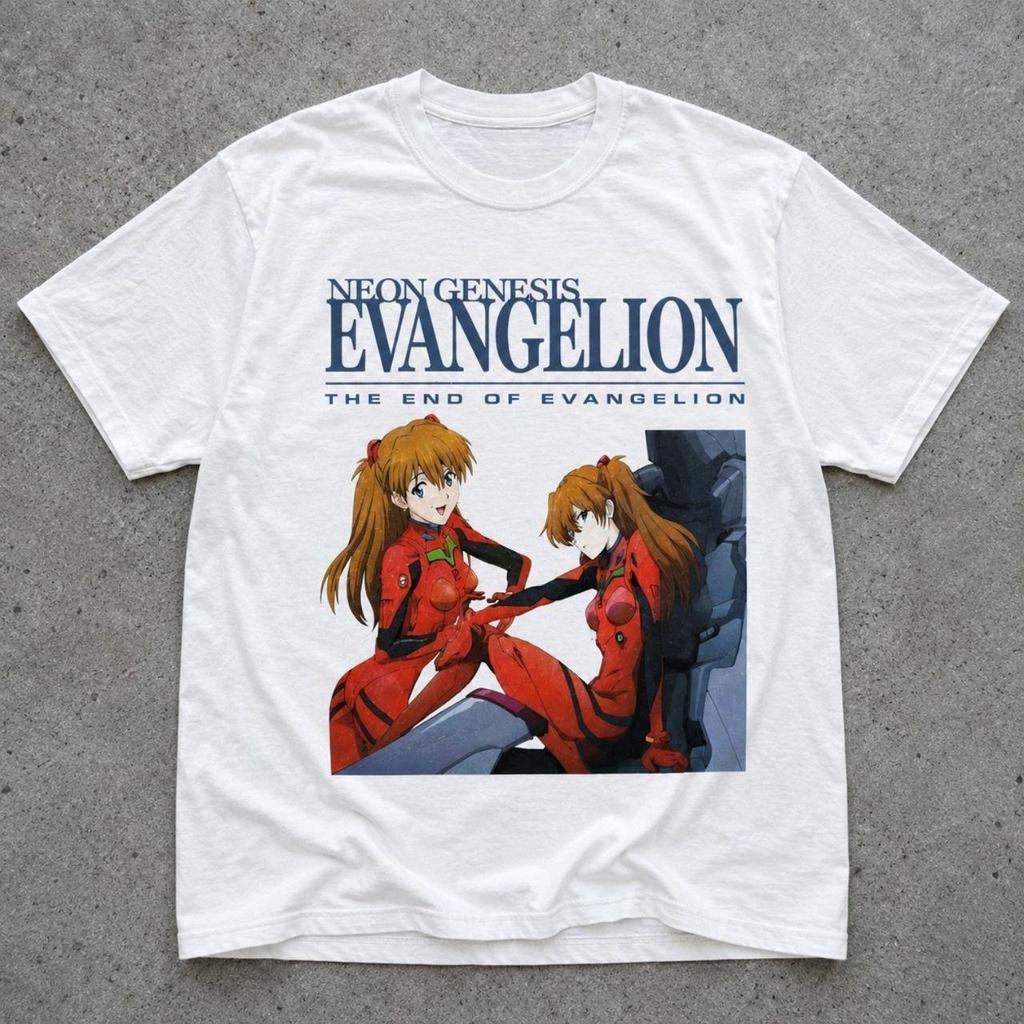 2026 Summer New Arrival Evangelion Pattern Street Style Print Shortsleeve Tshirt Y2k Style Suitable For Both Unisex And Unisex
