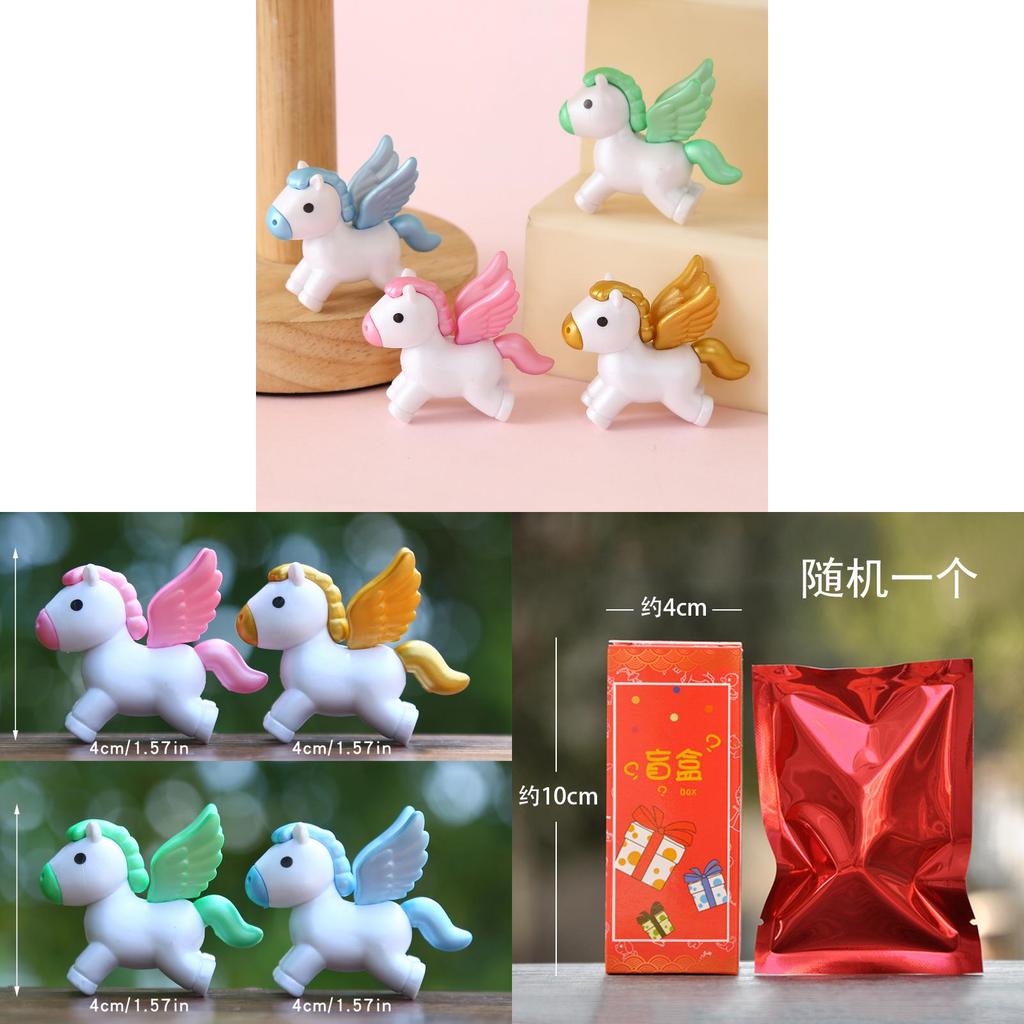 Unicorn Figurine Set Pvc Miniature Toys Creative Diy Collectible For Kids And Teens