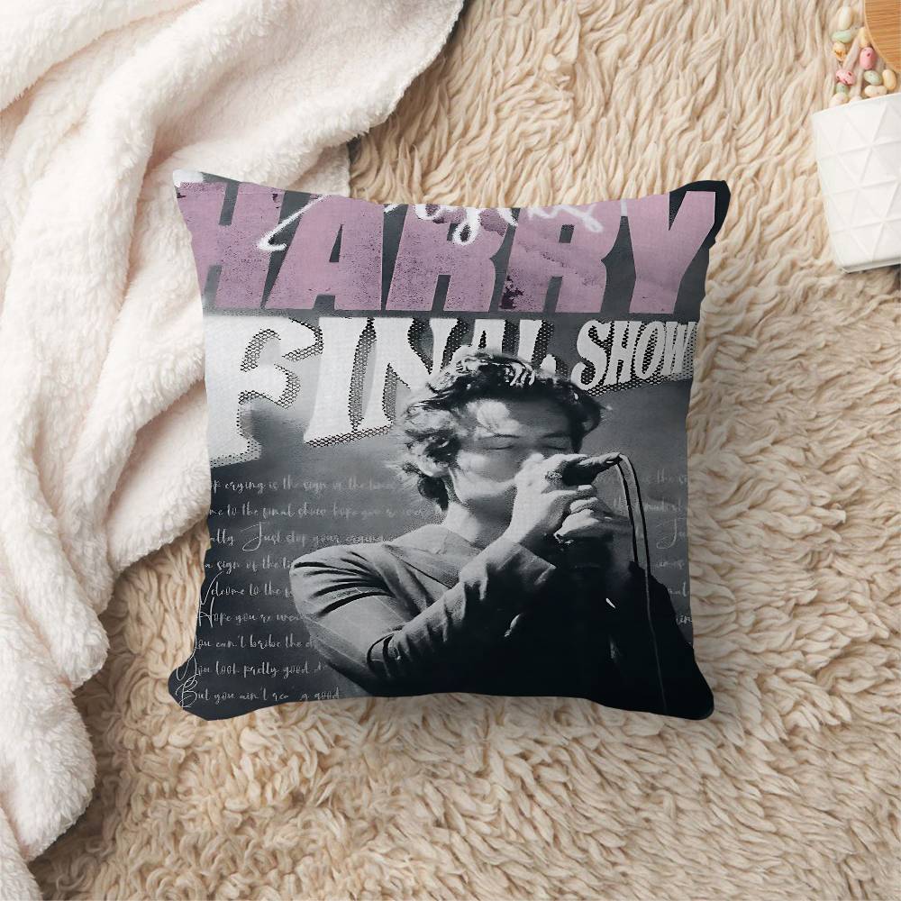 Singer H-Harrys S-Styles Personalized Picture Text Home Decorative Pillows Household Gifts 45x45cm
