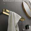 Badezimmer Handtuchhalter Wandmontage Handtuchhaken Gebürstetes Gold Handtuchständer Ablagegestell Regal 30cm/40cm/50cm Badezimmer Zubehör