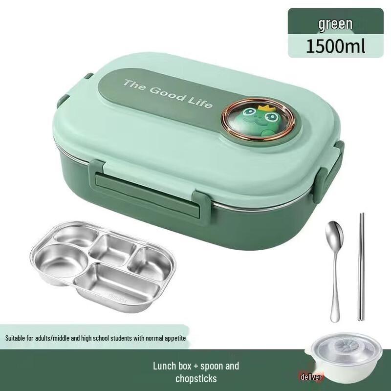 ZISIZ 304 Stainless Steel Microwaveable Lunch Box