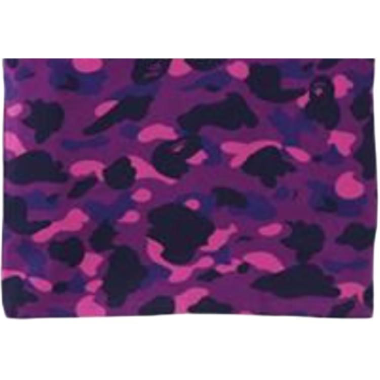 A BATHING APE Head T Shirt Unisex Purple Camouflage 1F20-109-059