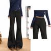 Beautiful Wardrobe Women's High-Waist Fleece-Lined Flared Sweatpants