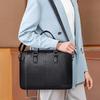 SCHWARZETIENNE Men's Genuine Leather Business Briefcase