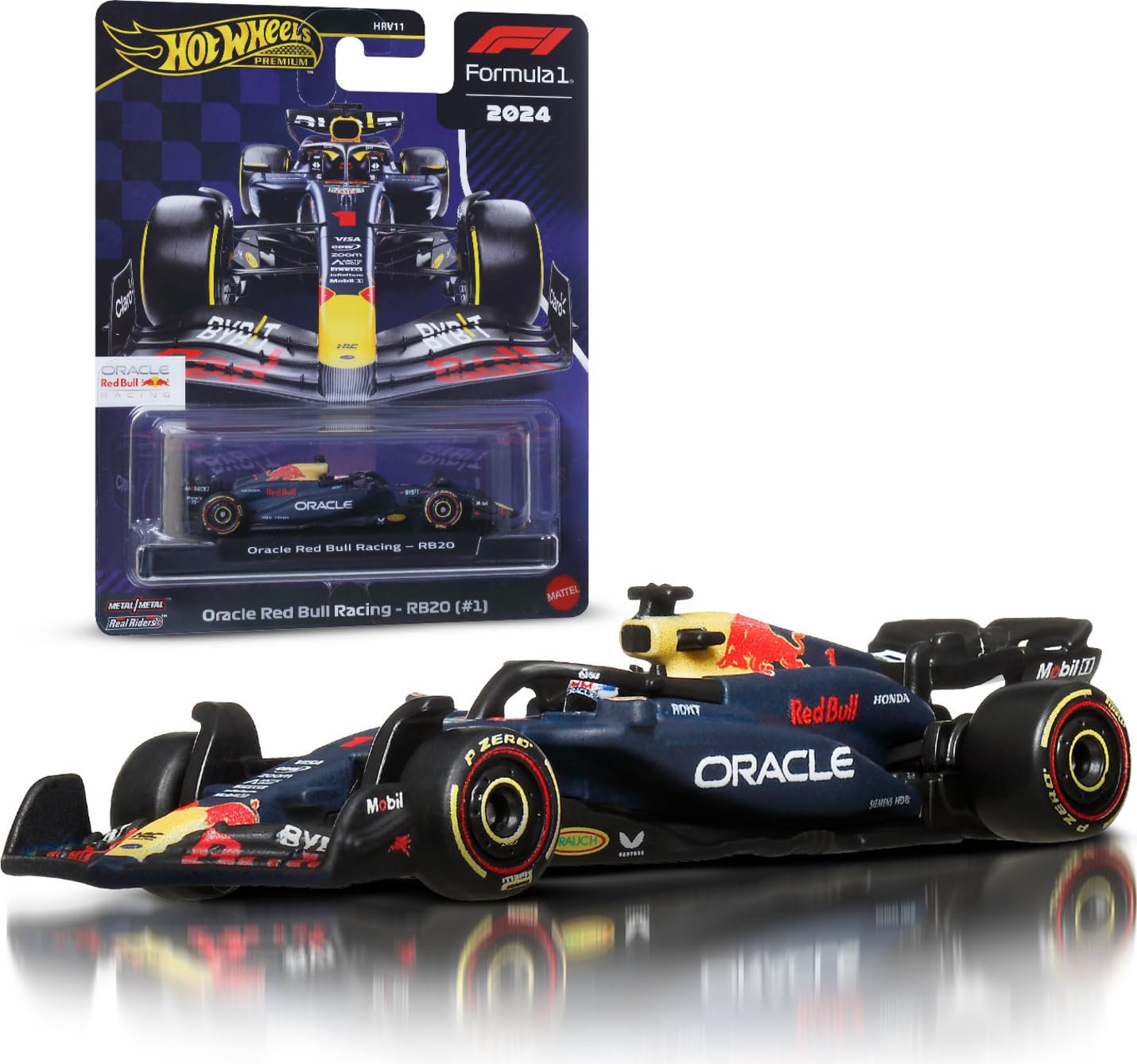 Hot Wheels Formula 1 Oracle Red Bull Racing RB20 Die-Cast Vehicle 1:64 Scale Premium Collection