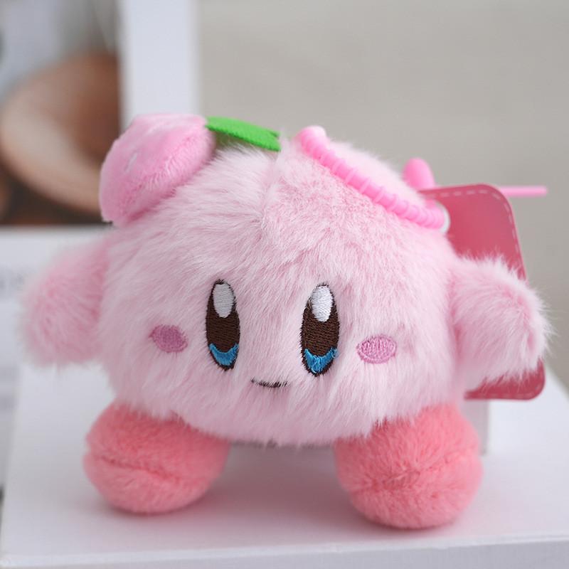 

Adorable Plush Star Kirby Keychain Backpack Toy Cute Gift For Kids And Collectors Strawberry
