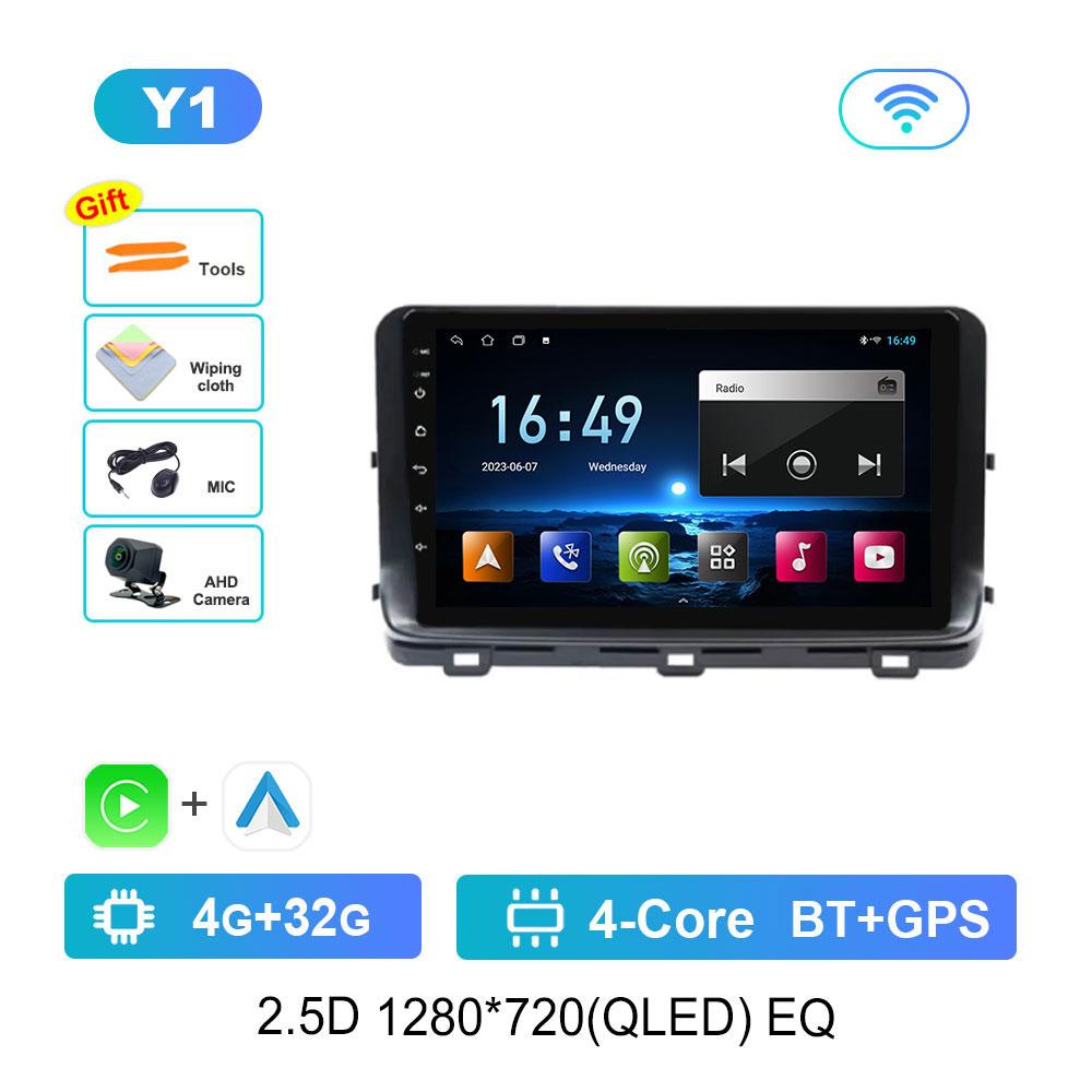 Car Radio Multimedia Player Android 14 Intelligent System for Kia Ceed 3 CD 2018 - 2022 2.5D Screen GPS Navigation WiFi BT