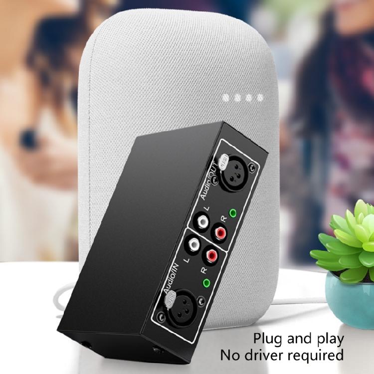 Noiseless HiFi Stereo Audios Splitter Box 4 in 1 Out with RCAs LR Switches for Headphones and Soundbars