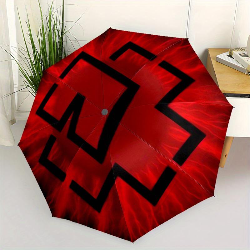 

1pc Red Cross Symbol Umbrella with Plastic Handle,Suitable for All Seasons Home Travel Outdoor UmbrellaM984