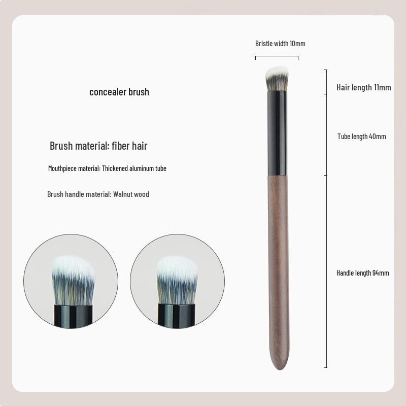 Phoenix Hall Bamboo Makeup Brush Set - Includes Small & Large Animal Hair Eyeshadow Brushes, Snow Fox Hair for Blending Detail.